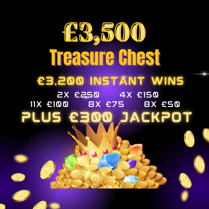 Won £3,500 Treasure Chest