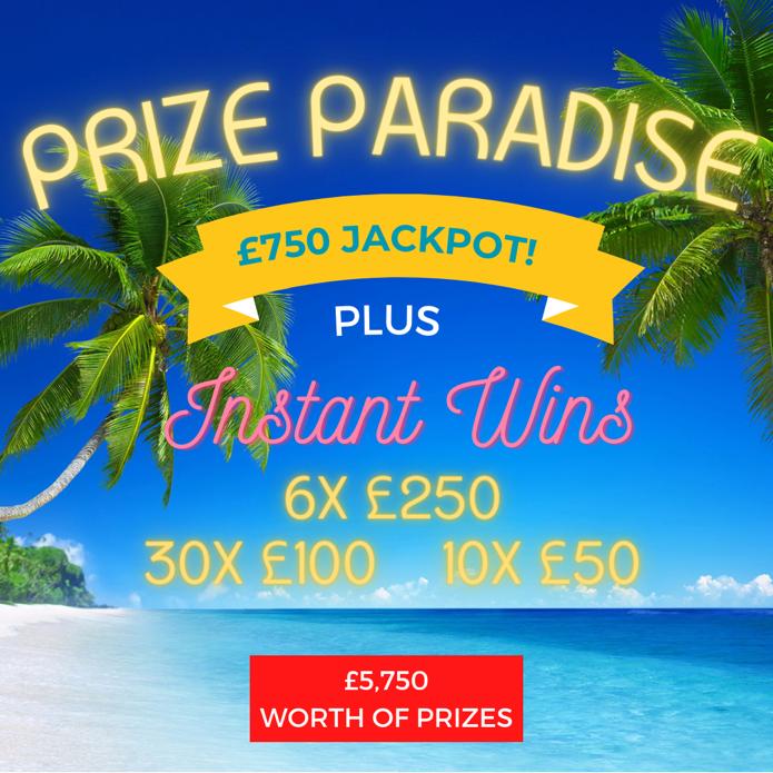 Won £5,750 Prize Paradise